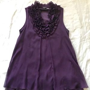 Pretty Short Sleeve Ruffled Blouse